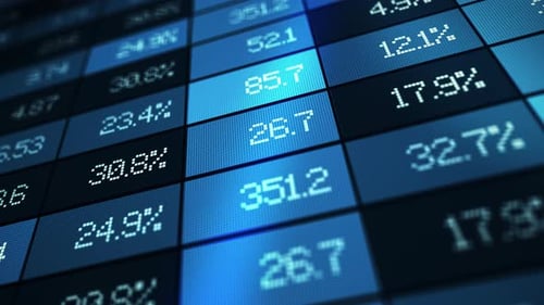 Stock Market Exchange Ticker Board