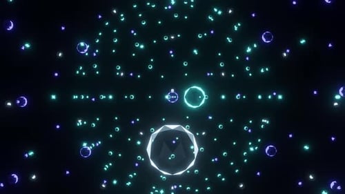 Esferas saltitantes de gemas que mudam de cor