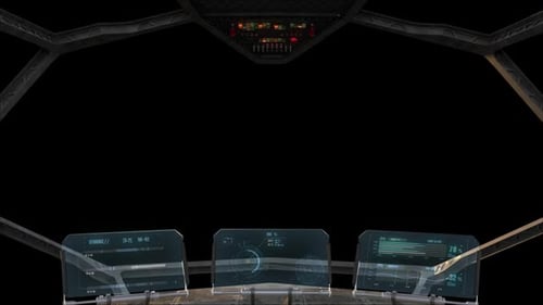 Spaceship cabin with alpha channel