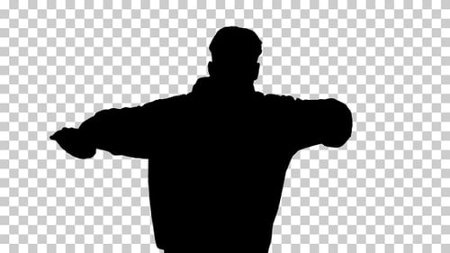 Silhouette Breakdancer, Alpha Channel