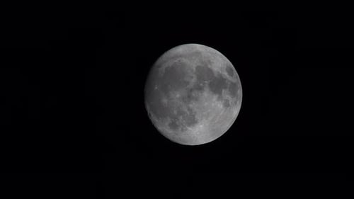 Vollmond und Wolken 1