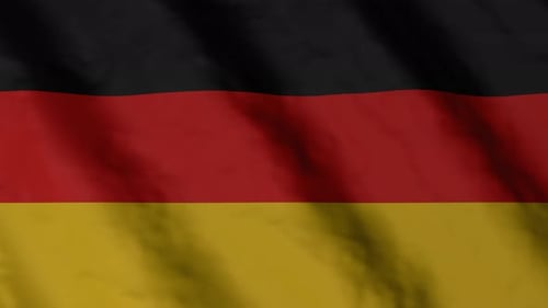 Waving German Flag Animated Background