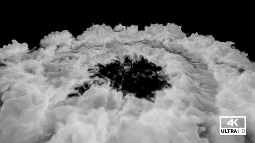 White Smoke Shockwave Explosion