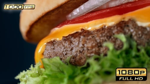 Macro Shot of a Tasty Beef Hamburger