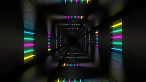 Neon Colorful Tunnel