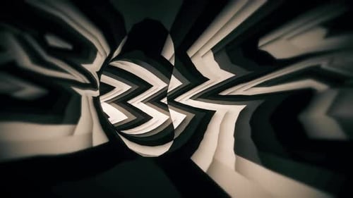 Hypnotic Abstract Geometric Tunnel Loop Background