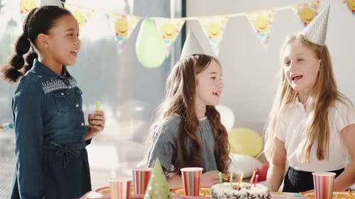 Children Celebrate at a Birthday Party