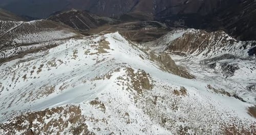 Mountain Tops Covered with Snow
