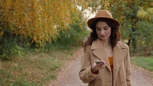 Woman Holds Phone