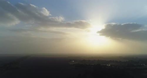 Aerial Landscape View Countryside Panorama Nature