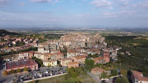 Chianciano Luftaufnahme