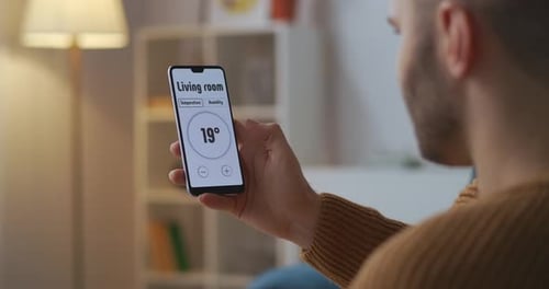 Adjusting Home Temperature Using Phone App