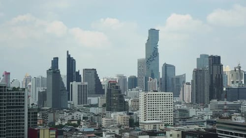 Beautiful building architecture around Bangkok city in Thailand