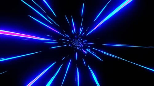 Tech Glitter Particles HD | Cyber Space Motion | Abstrakter Technologieschleife