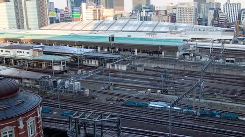 Tokyo Bahnhof Japan Zeitraffer