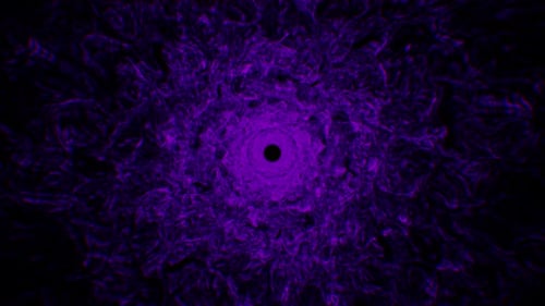 Abstract Scary Negative Purple Energy Loop 4K