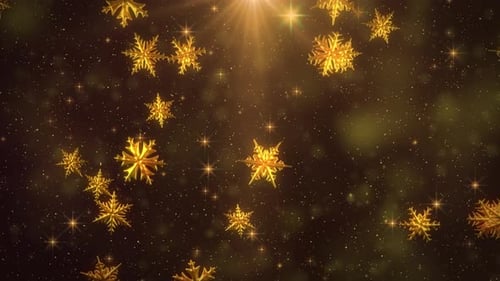 Golden Snowflakes