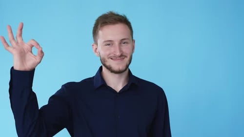 Ok Sign Approval Gesture Man Hand Symbol Gif Loop