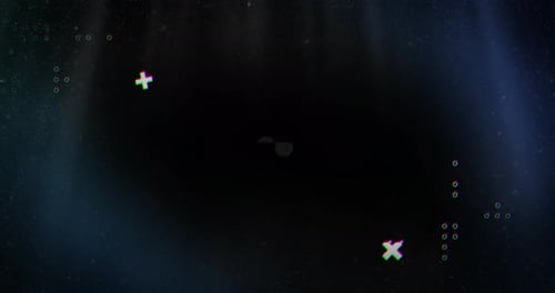 Animation of video game screen 4k