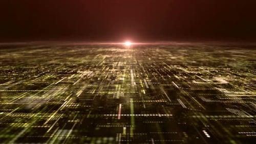 Futuristic Digital Data Grid Network Technology Background