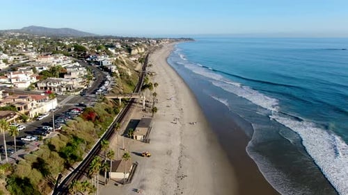 Aerial View of San Clemente Coastline, California
