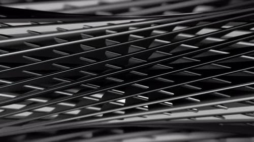 Dark Abstract Looping Waving Lines Background