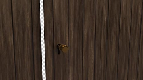 Realistic Door Opening Transition Pack Alpha Channel