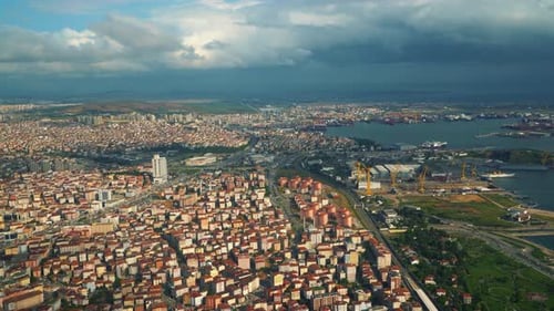 Aerial View of City