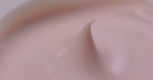 Light Pink Cream Macro Shot for Beauty Products