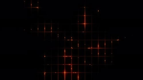 Dynamic Abstract Grid Background with Glowing Digital Lines