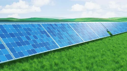 Solarpanel und Solarenergiekonzept