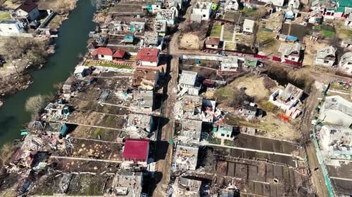 Ukraine After The Bombing. Ukraine Russia War. Bombed Bucha