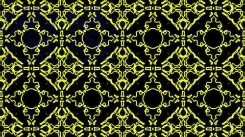 Abstract yellow geometric seamless pattern background