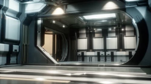 Sci-Fi Tunnel oder Raumschiff-Korridor