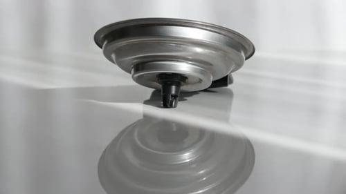 Coffee machine pod holder close-up 4K video