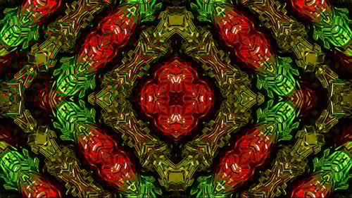 Abstract Glowing Colorful Columns Looped Background