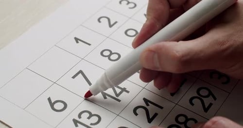 Calendar 7Th Date of the Month Crossed Out