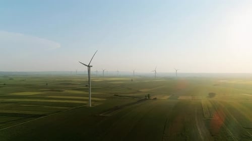 Video shows of wind turbines
