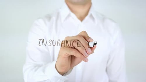 Adult Writing Insurance Law in Black Marker