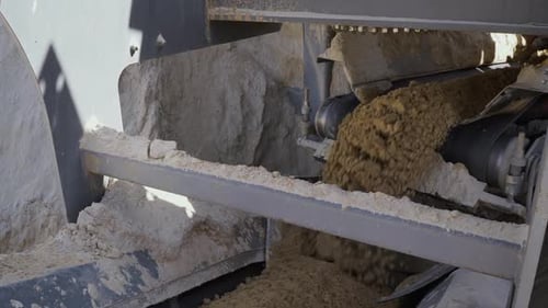 Verarbeitung von Sand und Boden