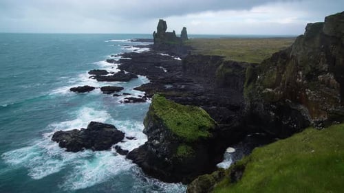 Londrangar in Snaefellsnes National Park Iceland