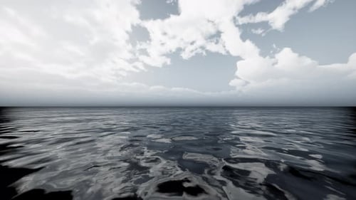Morning Fog Over the Sea