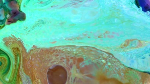 Abstract Infinity Arty Pattern Paint Liquid Concept Background Texture Footage