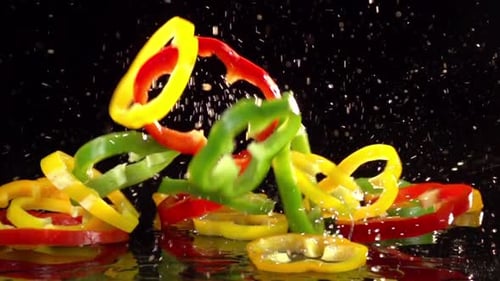 Peppers Splashing