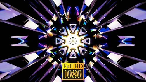 Hypnotic Abstract Geometric Kaleidoscope Loop Motion Background