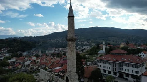 Travnik Schloss-Minarett