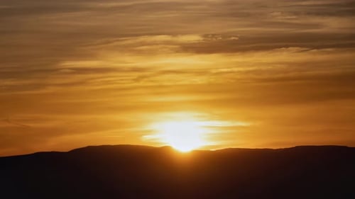 Majestic Mountain Range Sunrise Time-Lapse