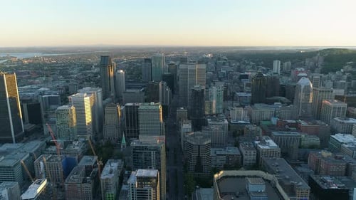 Aerial view of Downtown Montreal