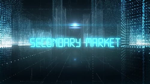 Skyscrapers Digital City Economics Word Secondary Market