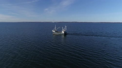 Boat Cruising the Ocean